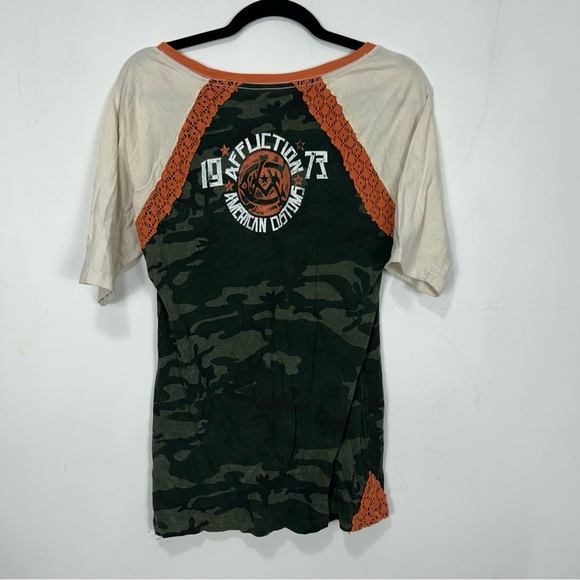 Affliction Camouflage Graphic Tee M16 - Picture 4 of 8